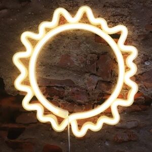 Sunburst Neon Wall Light New in Box
